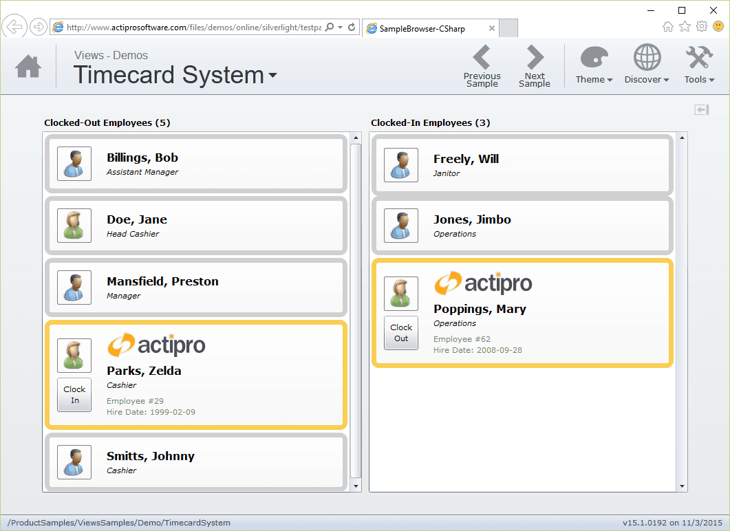 Actipro Views for Silverlight がリリース