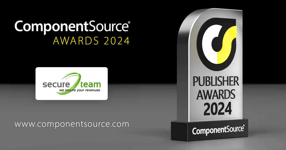 SecureTeamがComponentSourceの賞を受賞