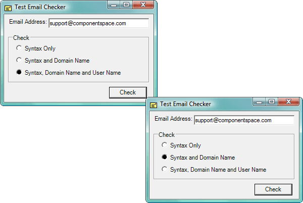 ComponentSpace Email Checker Component（英語版） 商品画像